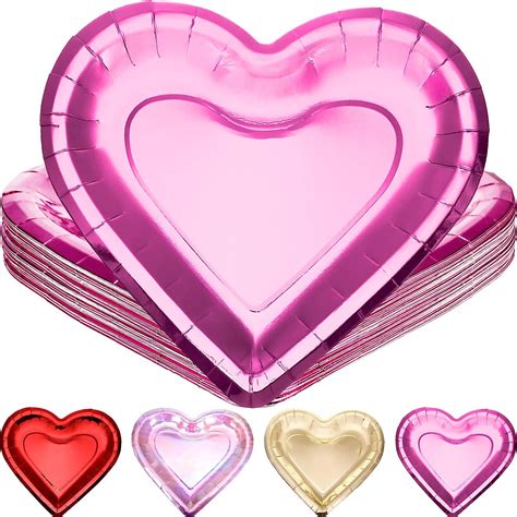 Heart Shaped Paper Plates