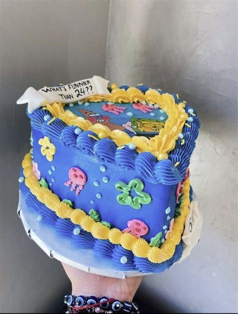 Heart Shaped Spongebob Cake