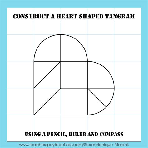 Heart Tangram Printable From A Square