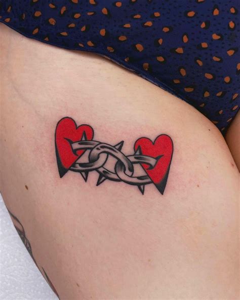 Heart Tattoos Red