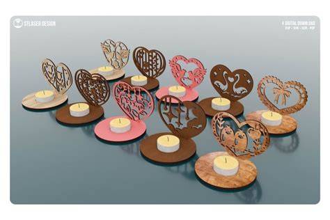 Download heart-pattern-tealight-holder SVG