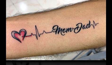 Heartbeat Small Mom Dad Tattoo Believe s, s
