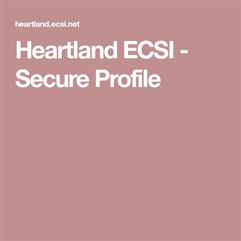 heartland ecsi website down