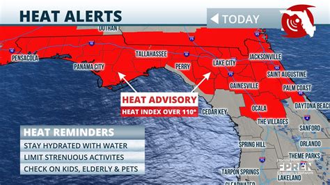 heat advisory today florida