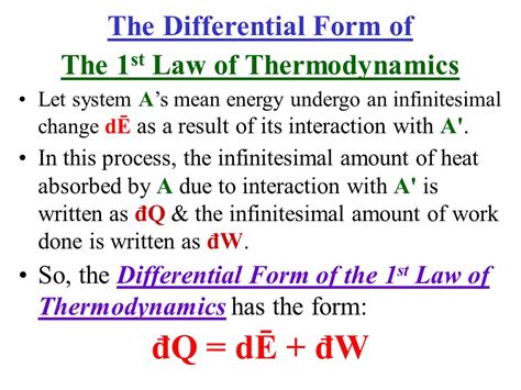 Heat Differential Form