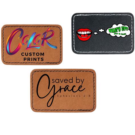 heat press leather patch