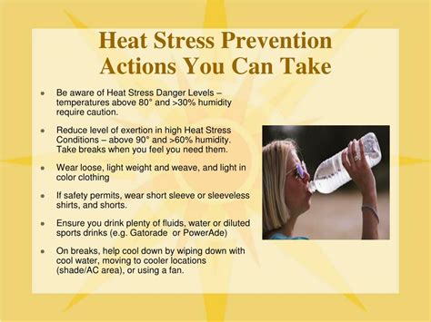 heat stress prevention ppt