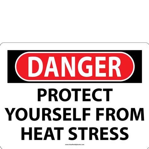 heat stress safety signages