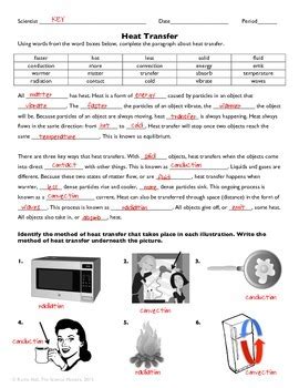 heat transfer practice worksheet answer key