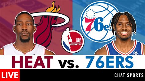 heat vs 76ers live