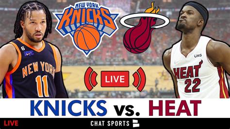 heat vs knicks live