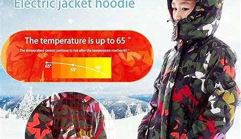 favourall Children Electric Heated Jacket USB Rechargeable Carbon Fiber