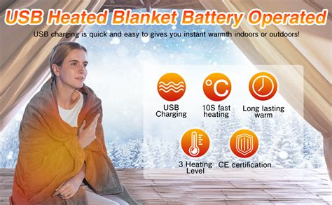 Heated Blanket With Usb
