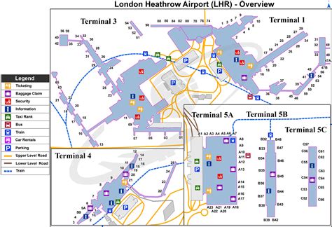 heathrow airport map international flights