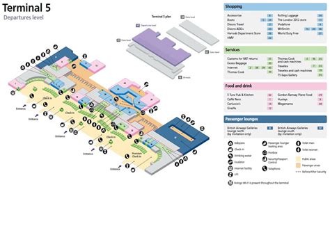 Heathrow Airport Terminal 5 map layout