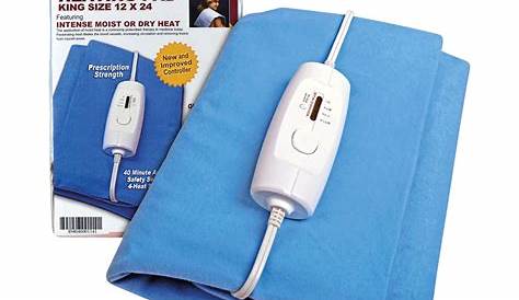 Extra Large Electric Heating Pad - King Size Moist or Dry Pain Relief