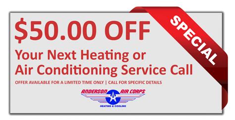 heating and air repair local coupons