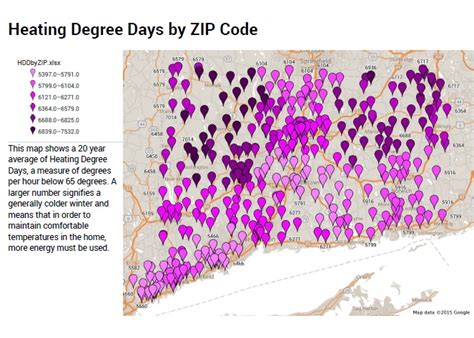 Heating Degree Days By Zip Code