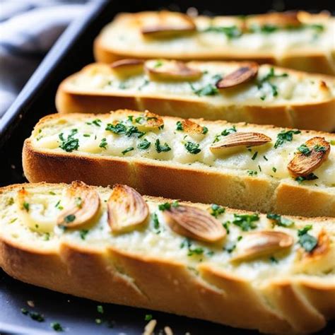 heating garlic bread in oven