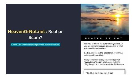 Heaven Or Not.net Commercial