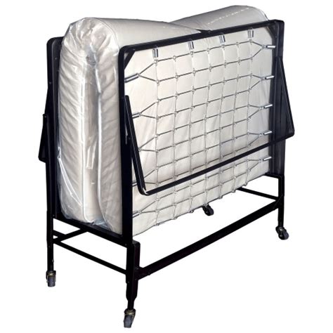 Mecor Folding Bed with Mattress, Metal Rollaway Guest Bed
