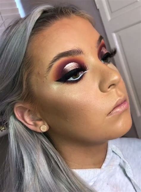 heavy makeup look