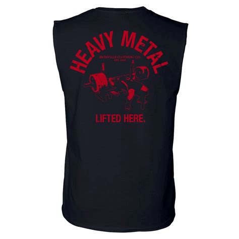 heavy metal sleeveless t shirt