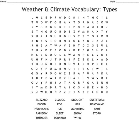 heavy rainfall crossword