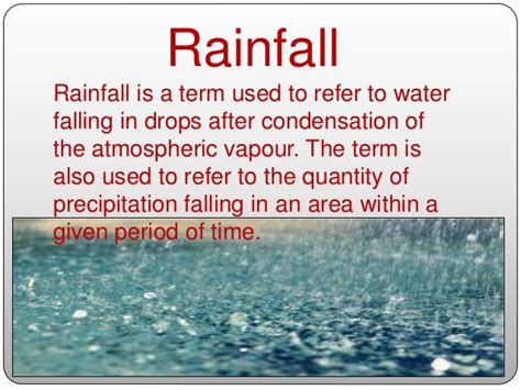 heavy rainfall definition and effects