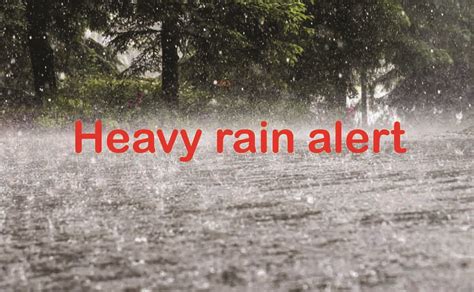 heavy rainfall status and alert