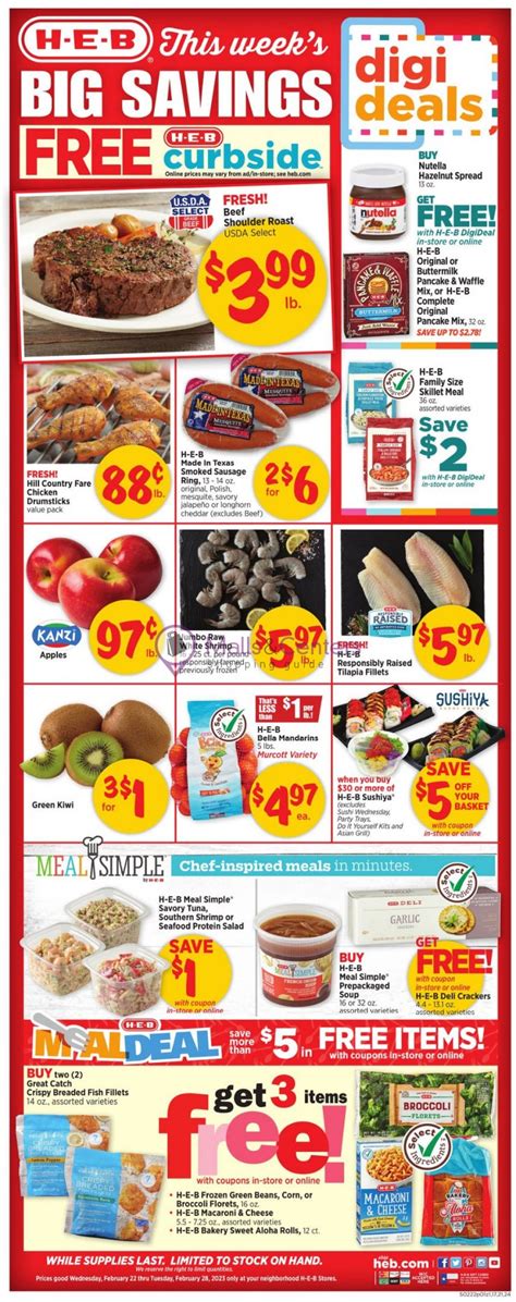 heb ads for the week