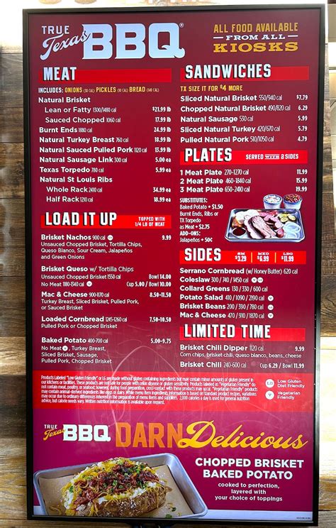 heb barbecue menu