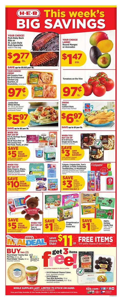heb flyer for next week