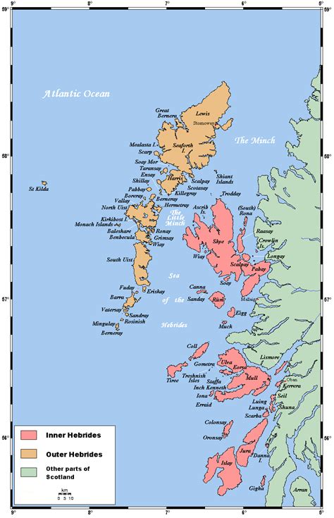 Hebrides Islands Map hebrides Scotland map, Hebrides, Island map