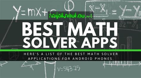 heel of the Best Math Solver Apps for android