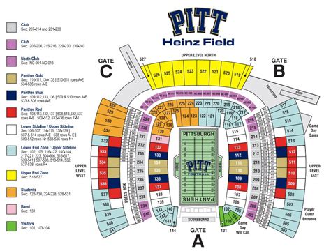 Heinz Field Interactive Seating Chart
