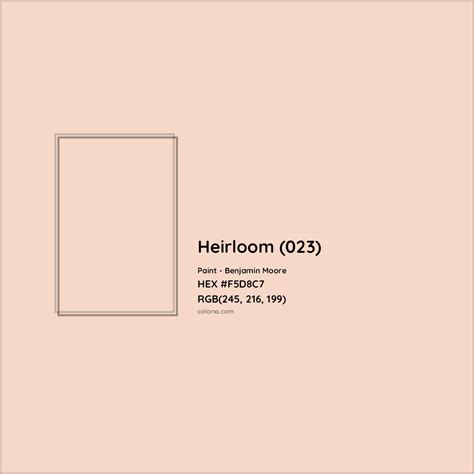 Heirloom Paint Code