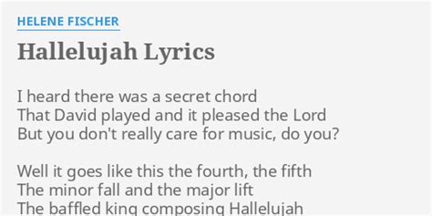helene fischer hallelujah lyrics