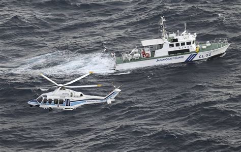 helicopter crash off japan