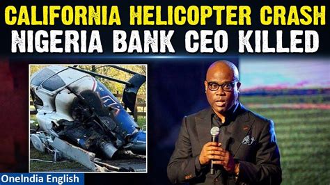 helicopter crash with nigerian banker