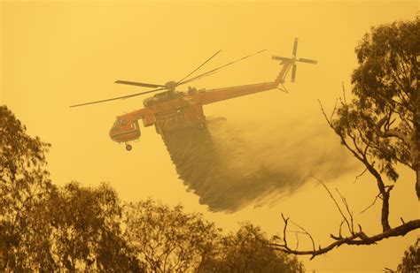 helicopter spreads more fire in australia