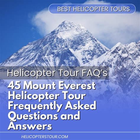 helicopter tour faq