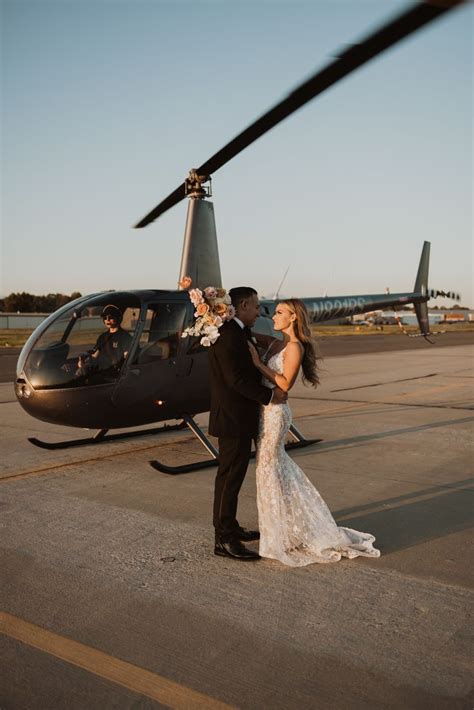 helicopter wedding