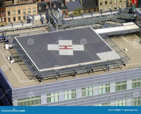 helipad on hospital roof