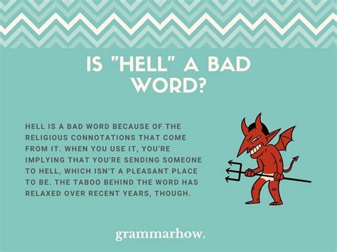 Hell Is Not A Bad Word