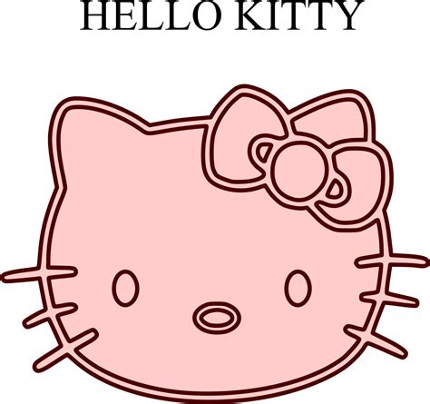 Hello Kitty 02 svg free, Cricut svg Free vector files 012