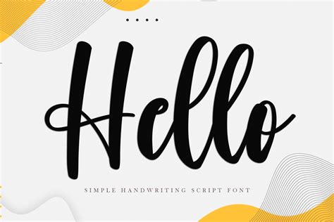 Hello Cursive Font