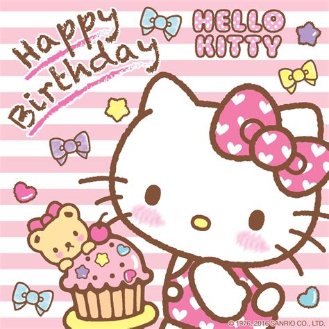 hello kitty and friends birthday card