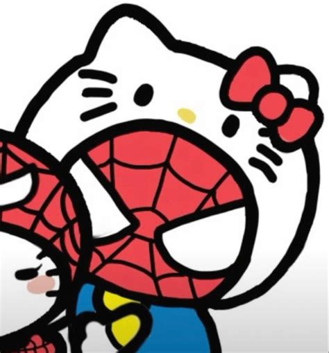 hello kitty and spider man matching pfp