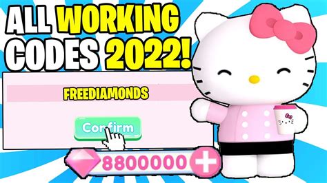 hello kitty cafe codes august 2022